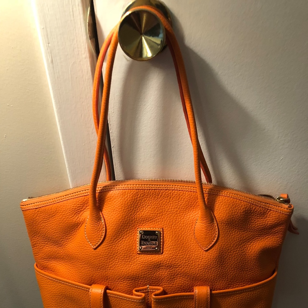 Dooney & Bourke Crescent Pebble Leather Large Bag